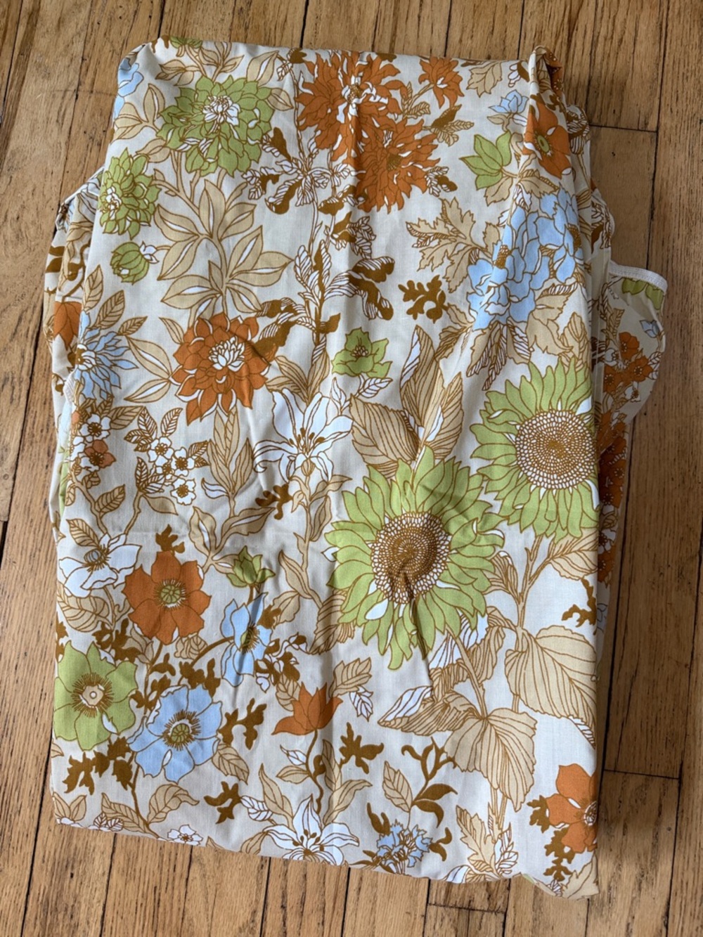 Vintage Fitted Twin Floral Sheet
